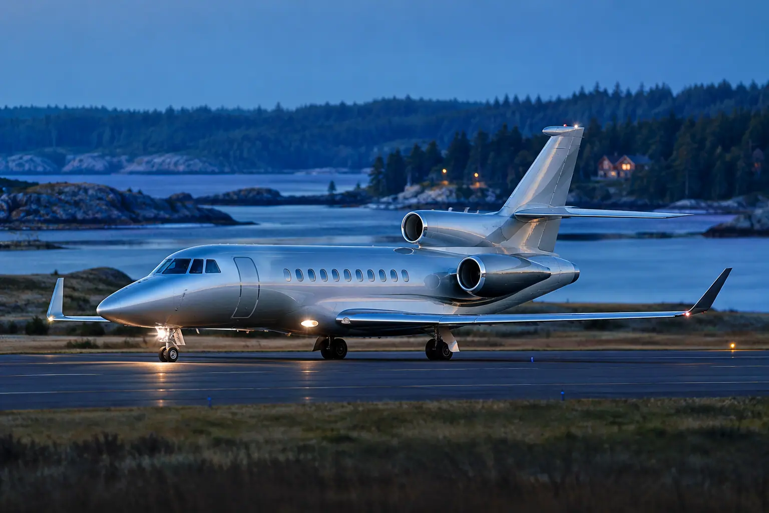 Heavy jet on the ramp