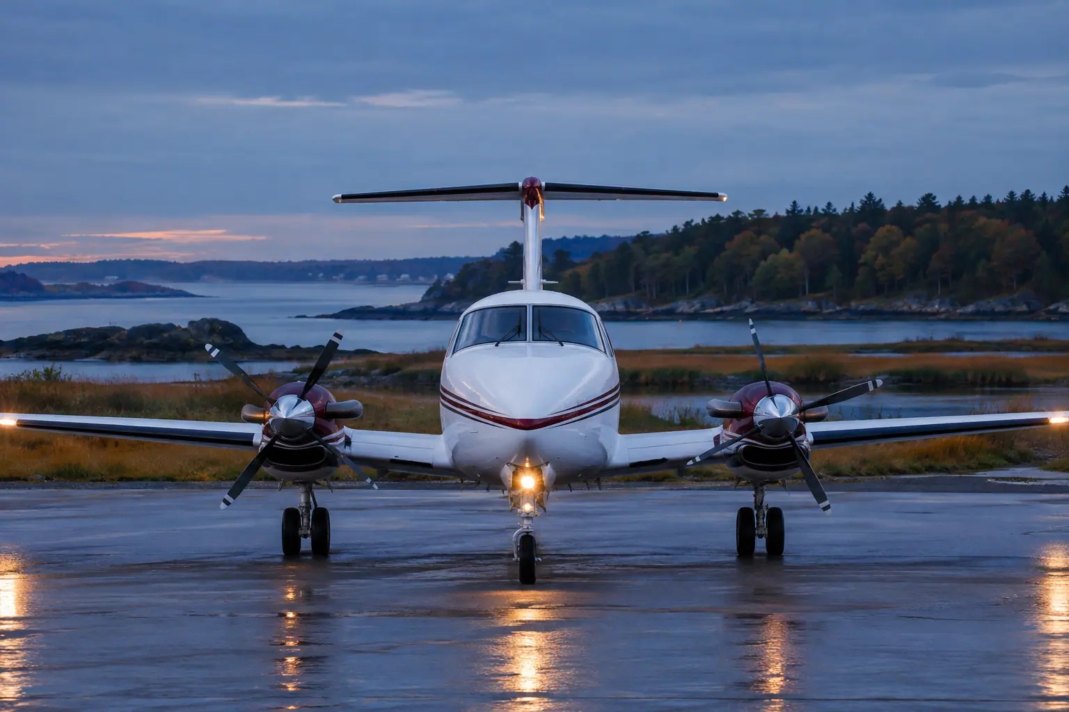 Turboprop on the ramp