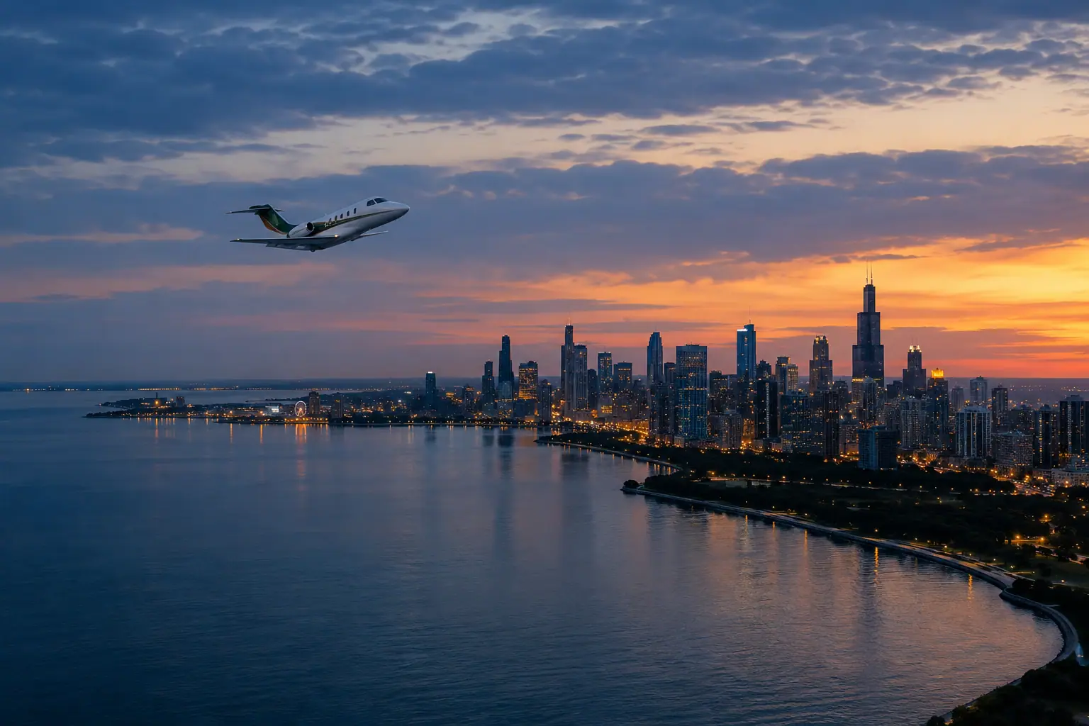 Private jet Chicago to Boston